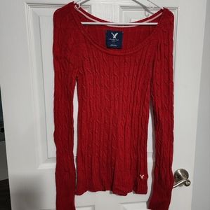 Red American Eagle Sweater